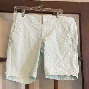J.Crew Mint Green "Frankie" Stretch Short Size 10